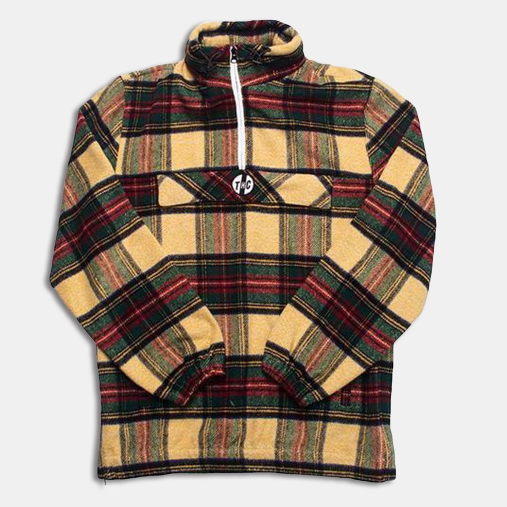 Tango Hotel Plaid QuarterZip